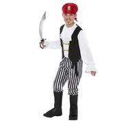 Smiffys Pirate Costume Set in White | Size: 4-6 Years Smiffys White 4-6 Years