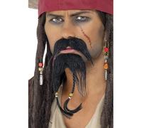 Caribbean Pirate Captain Fake Beard Set