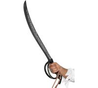 Smiffys Pirate Sword, 70cm / 28in, Silver Aged Effect, Deluxe, Pirate Fancy Dress, Pirate Dress Up Accessories