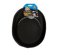 Smiffys Policewoman's Hat, Black with Badge, Cops & Robbers Fancy Dress, Cops and Robbers Dress Up Hats