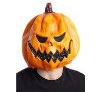 Smiffys Pumpkin Latex Mask, Adult Fancy Dress, One Size