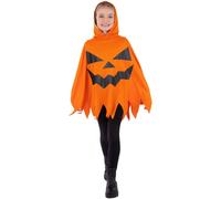 Smiffys Pumpkin Poncho in Orange Smiffys Orange