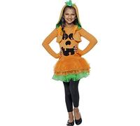 Smiffys Pumpkin Tutu Dress Costume, Orange (Size S)