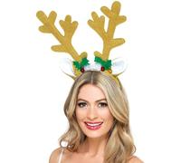 Adults Reindeer Antlers - reindeer antlers adult unisex smiffys fancy dress costume accessory brown
