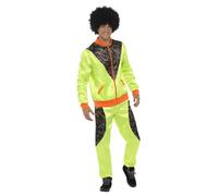 Smiffy's 43081xl Retro Shell Suit Men's Costume (x-large) - mens shell suit fancy dress costume retro scouser 80s tracksuit neon adult 1980s ladies