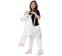 Smiffys Ride In Unicorn Costume Adjustable Padded Tabard, Children's Animal Fancy Dress, Animal Dress Up Costumes