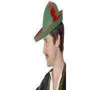 Smiffys Robin Hood Hat with Feather
