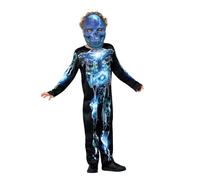 Robotic Skeleton Costume Childrens Halloween Skeleton Outfit Kids + Mask