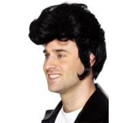 smiffys Rockstar Wig, Black 42242