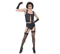 Smiffys Rocky Horror Show Frank N Furter Costume, Corset, Suspender Belt, Pants,