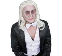 Smiffys Rocky Horror Show Riff Raff Wig, Blonde, Shoulder-Length Swept-Back Style, Official Rocky Horror License Wig Pre-Styled for Groups & Stag Nights, Complete Your Riff Raff costume