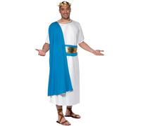 Roman Senator Costume Julius Caesar Toga Mens Fancy Dress Outfit M L