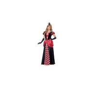 Smiffys Royal Red Queen Costume, Red with Dress & Crown, Fairytale, Wings and Wands Fancy Fancy Dress, The Queen Dress Up Costumes