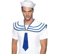 Smiffys Blue Sailor Neck Tie Fancy Dress Accessory Book Day Merchant One Size