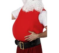 Smiffys Santa Belly Stuffer Red Costume Accessory for Adults Add-On Padding to Create Realistic Father Christmas Fancy Dress Look Festive Holiday Outfit Halloween