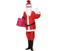 Smiffys Childrens Santa Boy Costume, Jacket, Trousers, Hat Belt, Santa, SizeM,