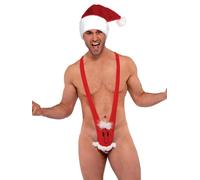 Smiffy's Men's Santa Mankini | One-Size-Fits-All Christmas Mankini