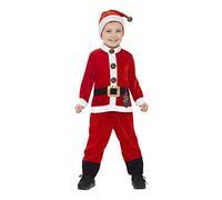 Smiffys Santa Toddler Costume, Red & White (Size S)
