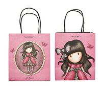 Smiffys Santoro Gorjuss Ladybird Party Bags, Pink 4 Pack of Printed Paper Bags, 17 x 20 x 10cm, Officially Licensed Santoro Gorjuss Fancy Dress, Child Dress Up Party Goods