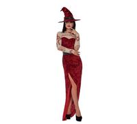 Satanic Witch Costume, Red