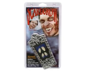 Smiffys Scarecrow Love Bite Fangs, Dental Fix, White with Adhesive, Cosmetics and Disguises Fancy Dress, Halloween Dress Up Cosmetics & Disguises.