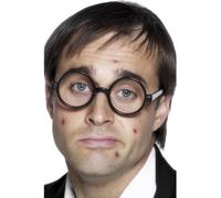 Smiffys Male School Boy Specs - Glasses Fancy Dress School Black Accessory New - glasses fancy dress schoolboy specs black accessory new smiffys nerd