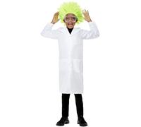 Smiffys Scientist Lab Coat, White Unisex, Kids Scientist Costume Coat for Boys and Girls, Child Fancy Dress Outfit for School Book Day, STEM Role Play, Halloween, Career Dress Up Costume, Age 10-12