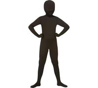 Smiffys Second Skin Kids Suit, Black, Boys Fancy Dress, Child Dress Up Costumes