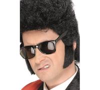 Smiffys Self Adhesive Teddy Boy Sideburns Black