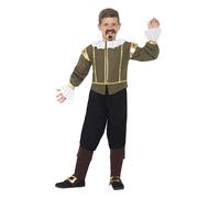 Smiffys Shakespeare Costume, Green (Size L)