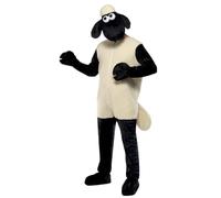 Smiffy's Men's Shaun The Sheep Costume, Jumpsuit & Headpiece, One Size, - - shaun sheep costume fancy dress mens outfit animal size