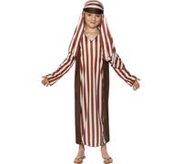 Child Shepherd Costume Boys Christmas Nativity Fancy Dress Outfit Age 4-12