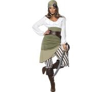 Smiffys Shipmate Sweetie Costume - Female - Green - UK Dress 16-18