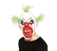 Smiffys Sinister Clown Mask, White