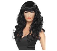 Smiffys Women's Siren Wig in Black Smiffys Black