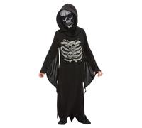 Smiffys Skeleton Costume in Black | Size: 10-12 Years Smiffys Black 10-12 Years
