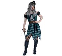 Smiffys Skeleton Pirate Buccaneer Costume, Adult Fancy Dress