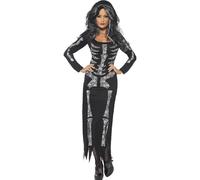 Smiffys Skeleton Costume, Black (Size S)