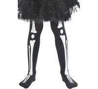Skeleton Tights, Child Smiffys Black One Size