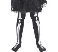 Smiffy's Skeleton Tights Child, Black, Small (US)