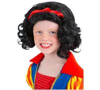 Smiffys Snow Princess Wig with Bow, Girls Fancy Dress, Child Dress Up Wigs