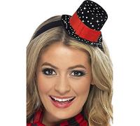 Smiffys Snow Woman Christmas Hat with Sequins (Black)