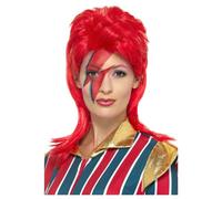 Smiffys Space Superstar Wig in Red Smiffys Red