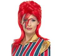 Space Superstar Wig, Red