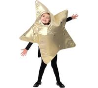 Smiffys Star Christmas Costume in Gold Smiffys Gold One Size