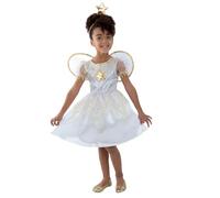 Smiffy's Children's Star Fairy Costume, Dress, Headband & Wings, Ages 7-9, - - fairy star costume dress girls fancy angel christmas nativity outfit