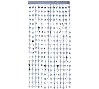 Smiffys Star Foil Curtain Backdrop, Silver 190x91cm/ 74x36in, Party & Carnival Fancy Dress, Party Dress Up Party Goods