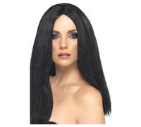 Smiffys Star Style Wig In Black Black One Size