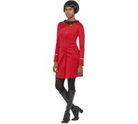 Smiffys - Star Trek Original Series Operations Uniform Costume (Red) - Women