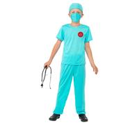 Smiffys Surgeon Costume Set in Blue | Size: 4-6 Years Smiffys Blue 4-6 Years